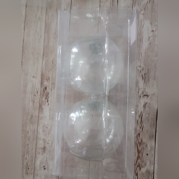 DIY 3" Clear Glass Ornaments-4 pack (Lot of 2) - Picture 7 of 8